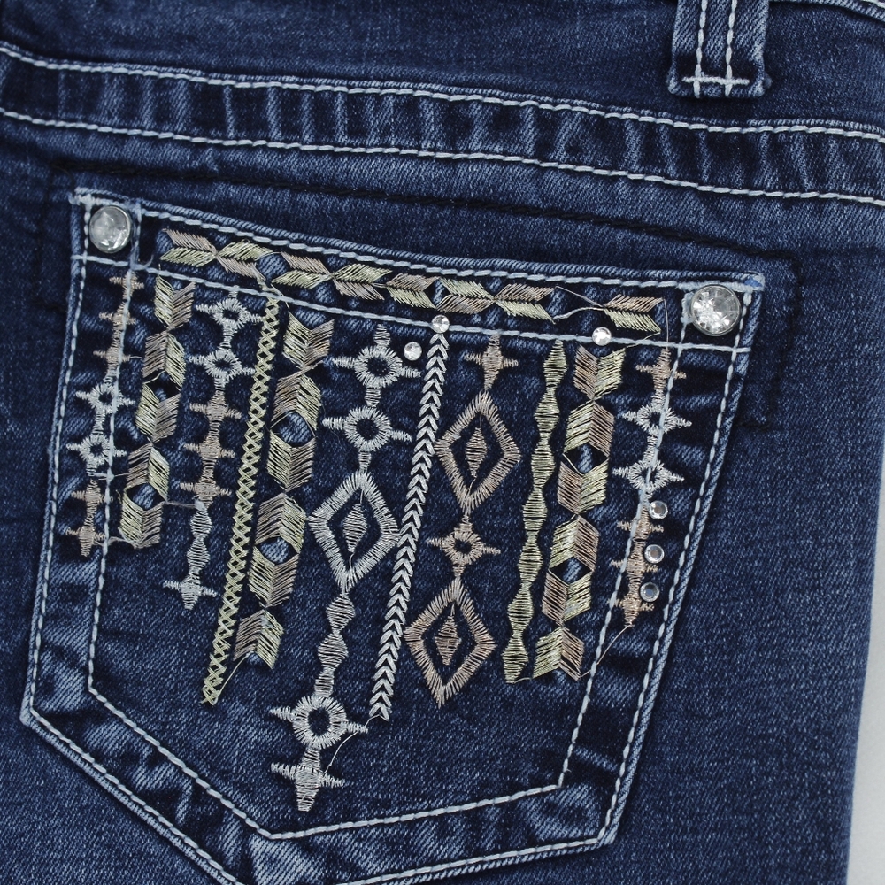 Premiere by Rue21 Skinny Jeans - Dark Blue - Size 5/6R - Picture 6 of 11